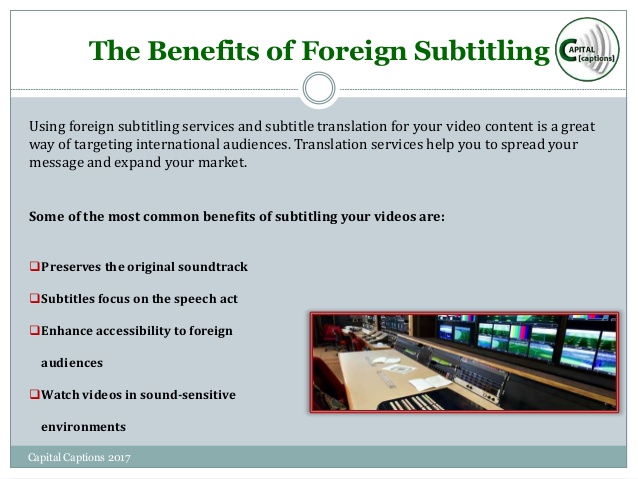 The benefits of subtitling services